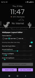 Live Wallpaper Dino game 1.4.0. Скриншот 4
