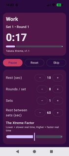 Tabata Xtreme 1.6.1. Скриншот 1
