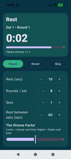 Tabata Xtreme 1.6.1. Скриншот 2