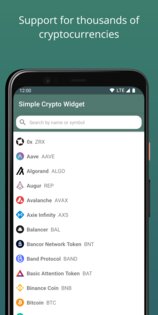 Simple Crypto Widget 8.8.2. Скриншот 2