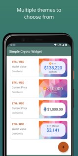 Simple Crypto Widget 8.8.2. Скриншот 3
