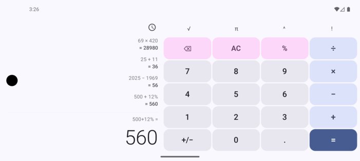 Calculator M3 1.5.2. Скриншот 5