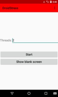 DroidStress 1.6.3. Скриншот 1