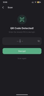 Secure QR Share 1.0.0. Скриншот 3