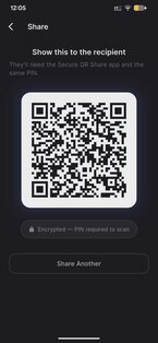 Secure QR Share 1.0.0. Скриншот 4