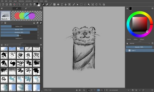Drawpile 2.3.1-beta.1. Скриншот 1