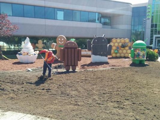 Работы по возведению памятника новинке Android L продолжаются