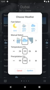 Fake Weather 1.3.1. Скриншот 3