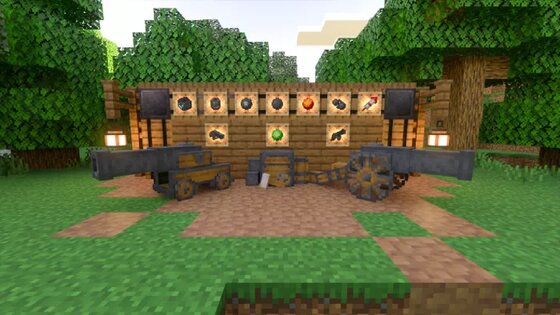 Моды на оружие для Майнкрафт ПЕ 1.7.0. Скриншот 1