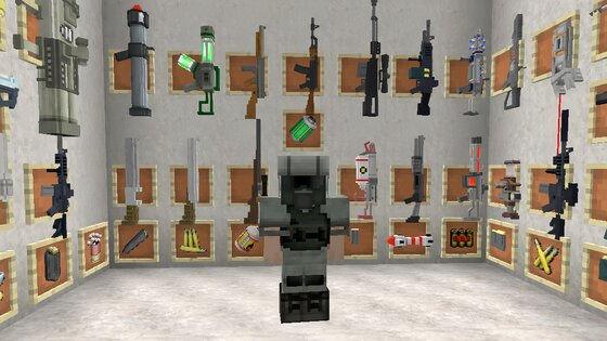 Моды на оружие для Майнкрафт ПЕ 1.7.0. Скриншот 3