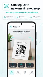 QR Scanner Pro: сканер и пакетный генератор 1.0.1. Скриншот 1