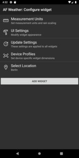 AF Weather 3.2. Скриншот 4