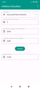 Inflation Calculator 2.19. Скриншот 2