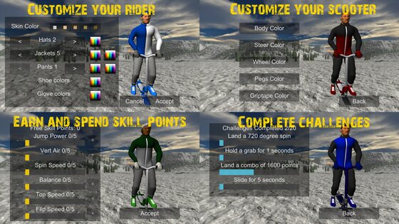 Snowscooter Freestyle Mountain 1.13. Скриншот 4