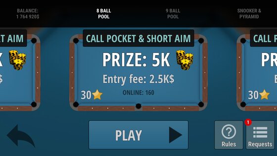 Pool Online – 8 Ball, 9 Ball 16.7.2. Скриншот 6