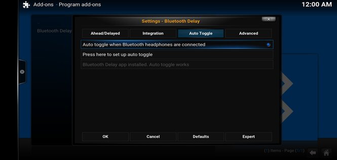 Bluetooth Delay for Kodi 1.4.0. Скриншот 2