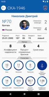 МХЛ Молодежная хоккейная лига 2.10.0. Скриншот 4
