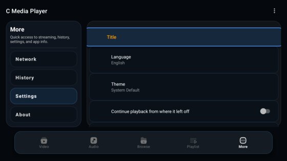 C Media Player 3.1.0. Скриншот 28