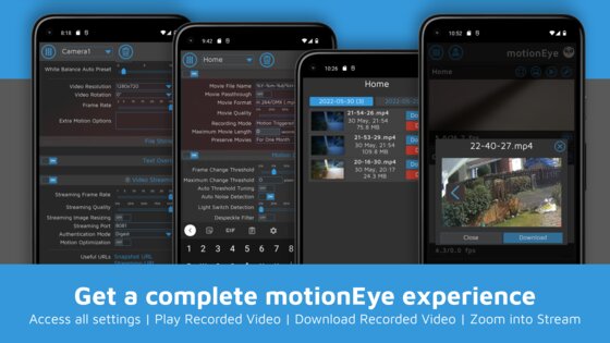 Motion Eye 1.0.6. Скриншот 18