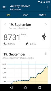 Pedometer (PFA) 3.1.2. Скриншот 1