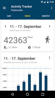Pedometer (PFA) 3.1.2. Скриншот 2