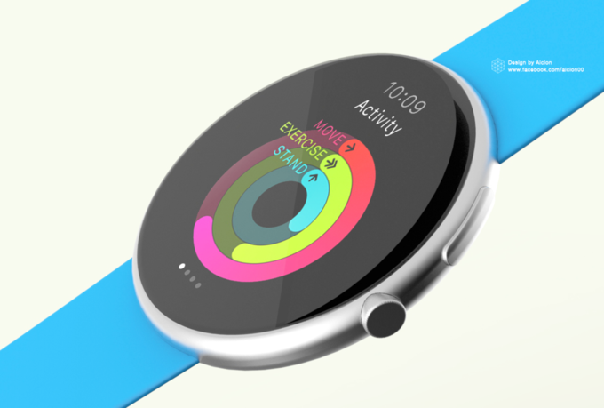 Как бы выглядели часы Apple Watch в круглом корпусе
