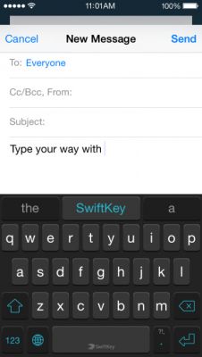 Клавиатура SwiftKey появится на iOS 8