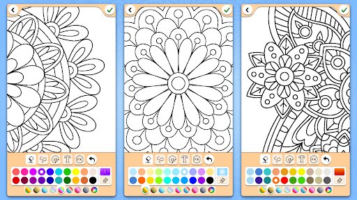 Mandala Coloring Pages 18.5.0. Скриншот 1