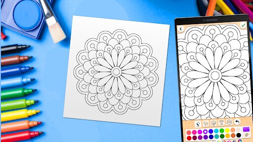 Mandala Coloring Pages 18.5.0. Скриншот 3