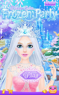 Princess Salon: Frozen Party. Скриншот 1