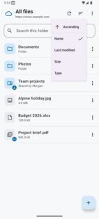 Simple Nextcloud 1.0.5. Скриншот 3
