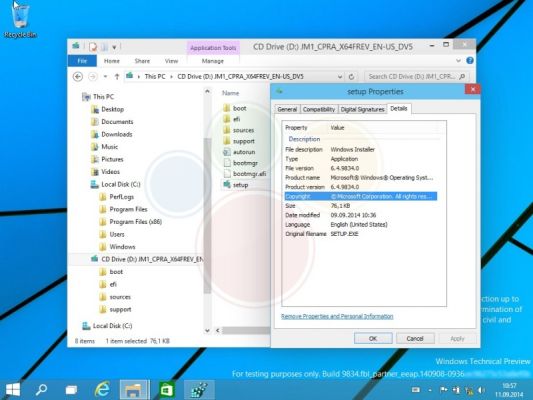 Скриншоты Windows 9 Technical Preview гуляют по просторам всемирной сети