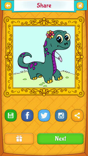 Dinosaur Coloring Pages. Скриншот 4