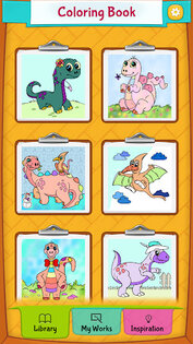 Dinosaur Coloring Pages. Скриншот 5