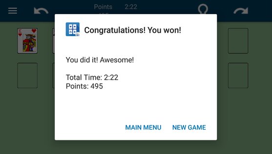 Solitaire (Privacy Friendly) 1.1. Скриншот 2