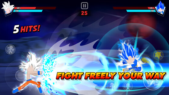 Stickman Battle Fight 7.2. Скриншот 1