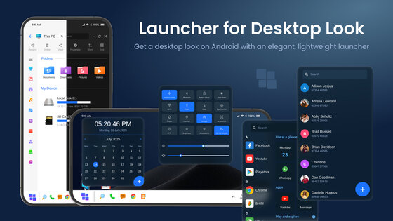 Launcher for Desktop Look 2.22. Скриншот 1