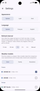 Meteo Compare 1.18.1. Скриншот 2