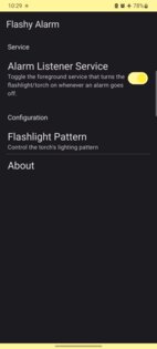 Flashy Alarm 1.0.0. Скриншот 1