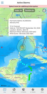 Tropical Hurricane Tracker 5.1.14. Скриншот 2
