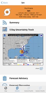 Tropical Hurricane Tracker 5.1.13. Скриншот 3