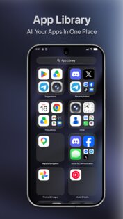 Launcher OS 27: Liquid Glass 1.2.7. Скриншот 8