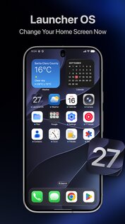 Launcher OS 27: Liquid Glass 1.2.8. Скриншот 17