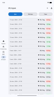WeightFit: Весовой дневник 2.2.1. Скриншот 10