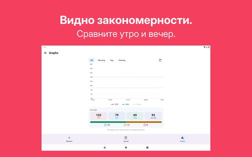 Дневник Давления – Отчеты 1.7.2. Скриншот 13