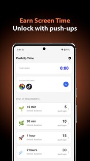 PushUp Time – App Blocker 1.1.8. Скриншот 1