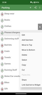 InfiniList 1.3.0. Скриншот 1