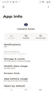 Moto Camera Tuner V 05.10.021. Скриншот 1