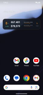 Bitcoin Ticker (+Widget) 2.7.1. Скриншот 1