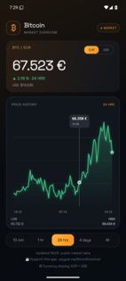 Bitcoin Ticker (+Widget) 2.7.1. Скриншот 3